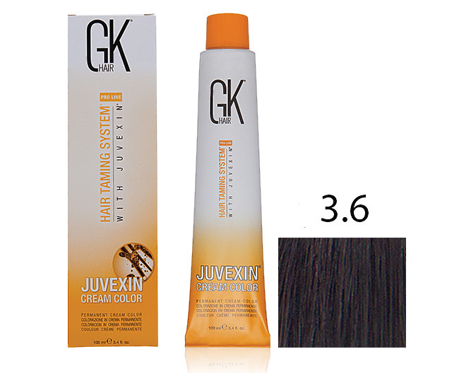 Крем-краска для волос с кератином JUVEXIN Красный 3.6